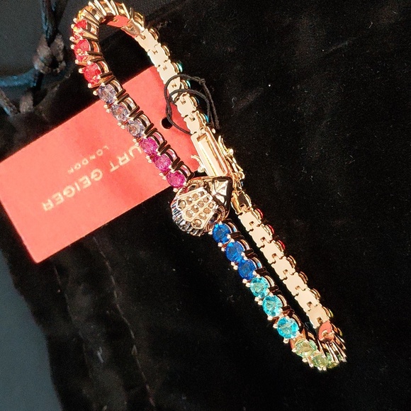 KURT GEIGER TENNIS Bracelet with Rainbow Accents - Picture 10 of 12